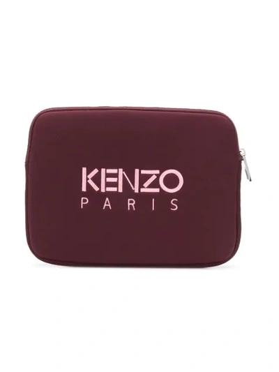 Shop Kenzo 'tiger' Laptophülle In Red