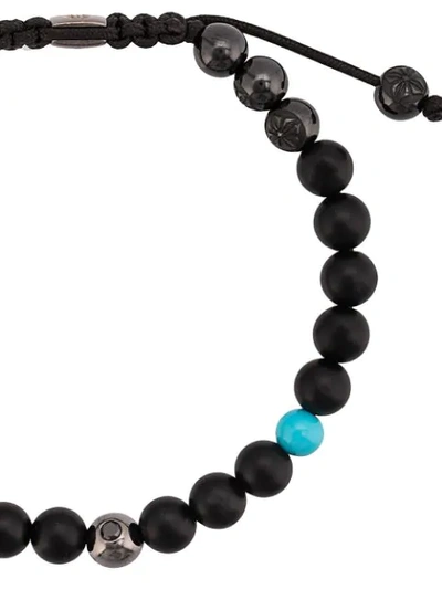 Shop Shamballa Jewels 18kt Black Gold Onyx And Turquoise Beaded Bracelet