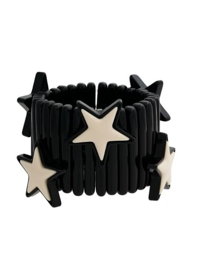 Shop Miu Miu Black Large Stars Bracelet