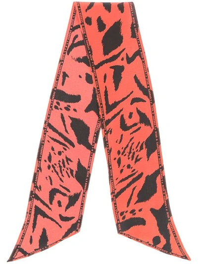 Shop Rixo London Abstract Pattern Scarf In Red