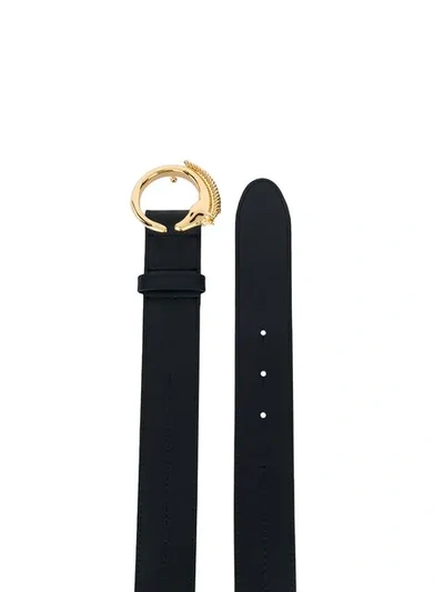 Shop Chloé Horse Buckle Belt In Blue