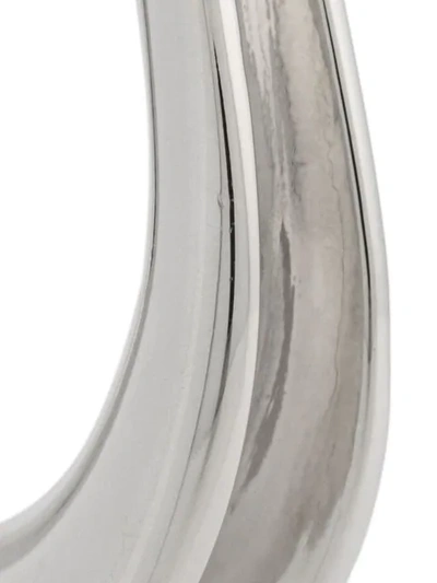 Shop Annelise Michelson Ellipse Hoops In Silver