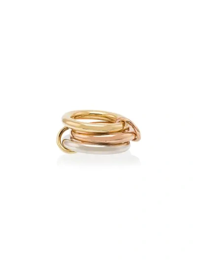 Shop Spinelli Kilcollin 18kt Gold 3 Link Ring In Metallic