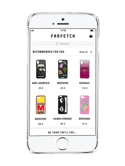 Shop Chiara Ferragni Glitter Iphone 6 Case - Silver