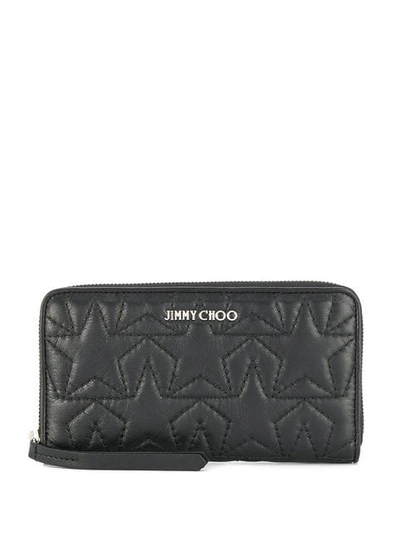 Shop Jimmy Choo Hazel Zipped Wallet In Black