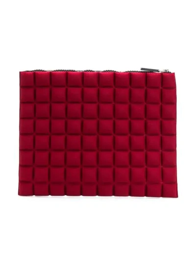 Shop No Ka'oi Waffled Pouch In Red