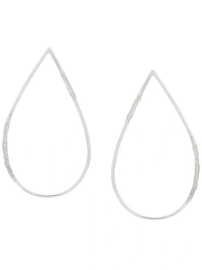 Shop Misho Large Teardrop Earrings In Silver