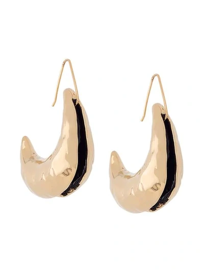 Shop Marni Abstract Shaped Earrings In Metallic