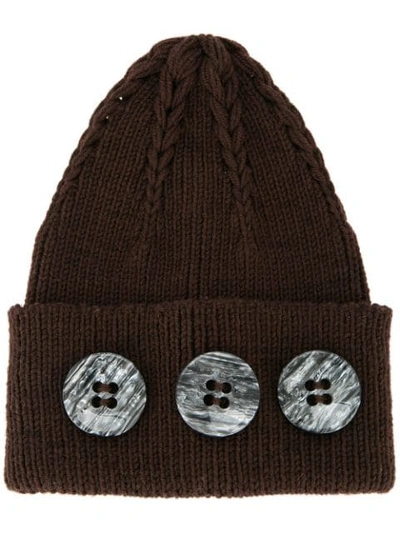 Shop 0711 Gstaad Beanie In Brown