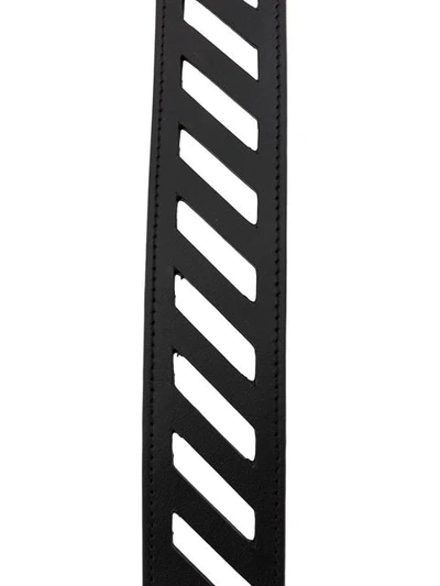 Shop Off-white Diagonal Cut-out Belt - Black