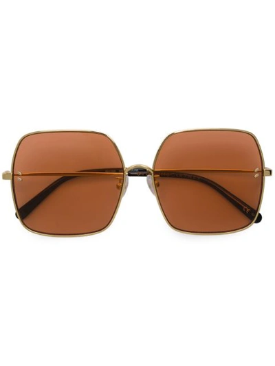 Shop Stella Mccartney Eyewear Square Frame Sunglasses - Yellow