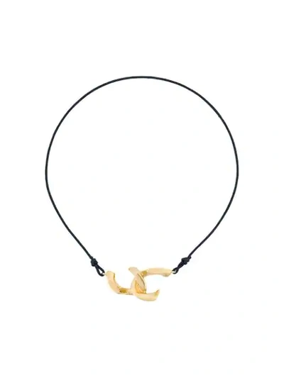 Shop Annelise Michelson Dechainee Cord Bracelet In Gold