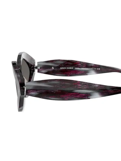 Shop Alain Mikli Contrast Print Sunglasses In Black