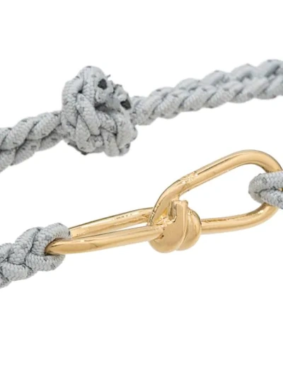 Shop Annelise Michelson Wire Cord Bracelet In Grey