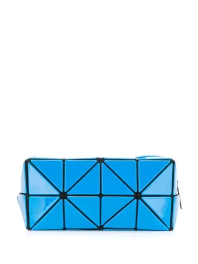 Shop Bao Bao Issey Miyake Lucent Gloss Zip-pouch In Blue