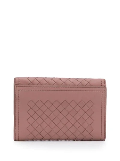 Shop Bottega Veneta Intrecciato Wallet In Pink