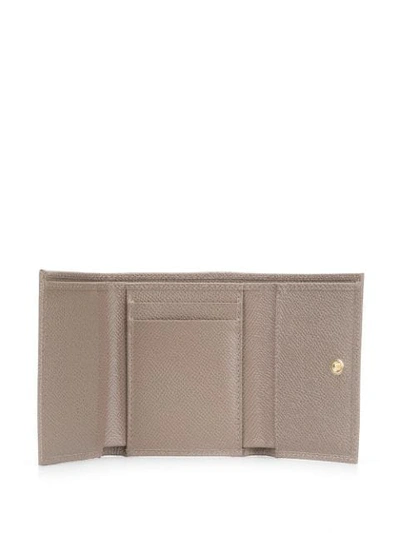 Shop Dolce & Gabbana Small Continental Wallet In Neutrals