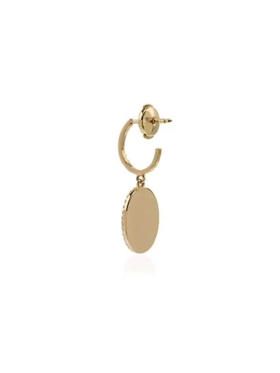 Shop Yvonne Léon 18k Yellow Gold, Malachite And Diamond Drop Singular Earring