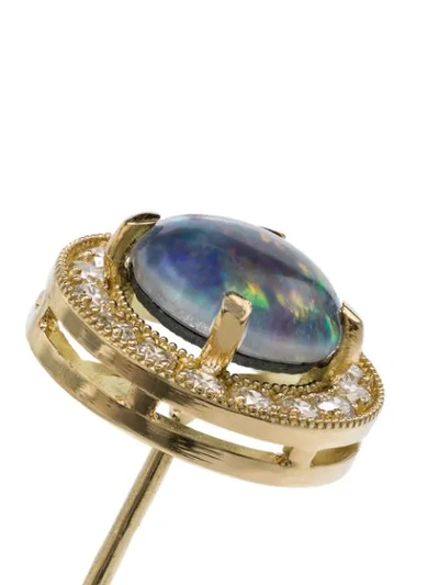 Shop Andrea Fohrman Kat Opal Stud Earrings In Gold
