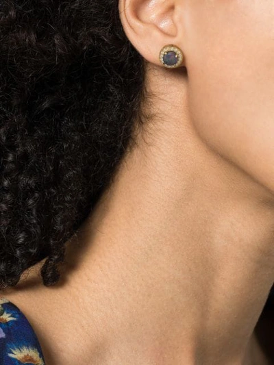 Shop Andrea Fohrman Kat Opal Stud Earrings In Gold