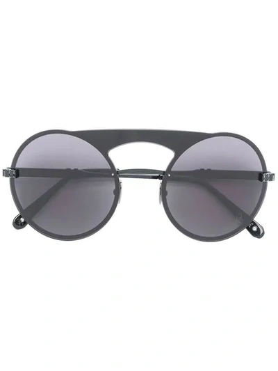 Shop Philipp Plein Bubble Sunglasses In Black