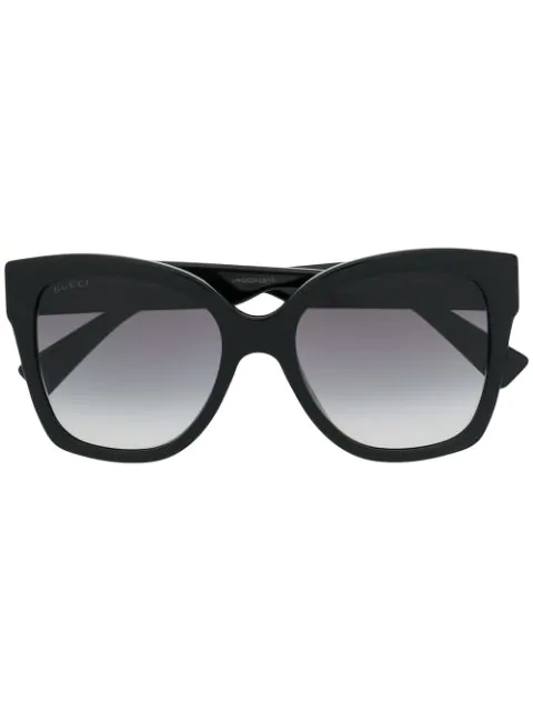 gucci cat eye sunglasses black