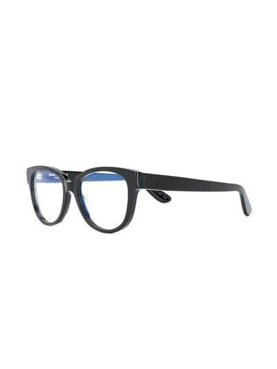Shop Saint Laurent Oversized Frame Sunglasses In Black