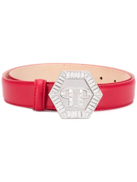 philipp plein belt red