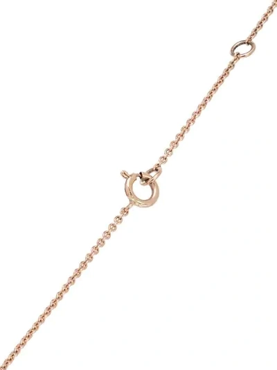 Shop Rosa De La Cruz 18k Rose Gold Large Eternity Diamond Necklace In Metallic