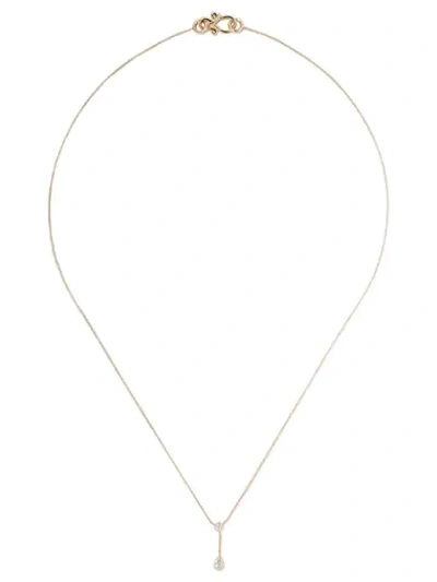 Shop Sophie Bille Brahe 18kt Yellow Gold Roma Pear Diamond Necklace