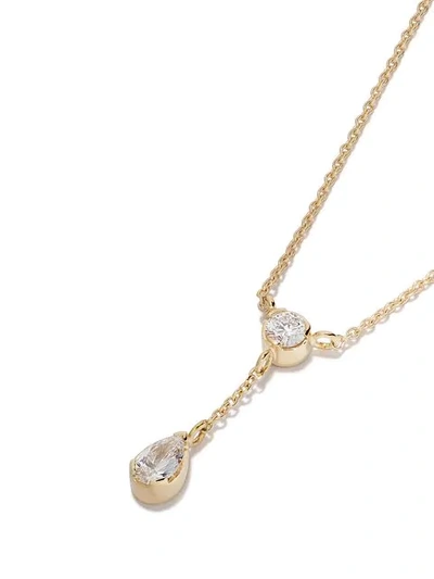 Shop Sophie Bille Brahe 18kt Yellow Gold Roma Pear Diamond Necklace