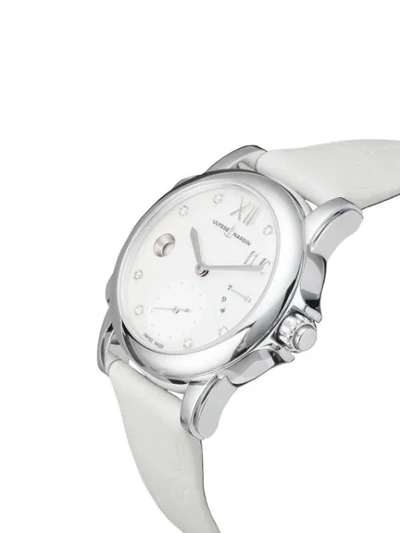 Shop Ulysse Nardin Classic Dual Time Lady 37mm In White
