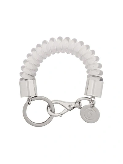 Shop Mm6 Maison Margiela Stretch Chain Bracelet In Neutrals