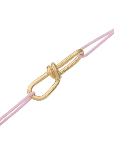 Shop Annelise Michelson Extra Small Wire Cord Bracelet - Pink