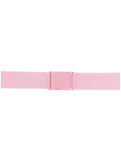 Shop N°21 Elasticated Clasp Belt In Pink