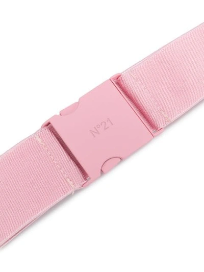 Shop N°21 Elasticated Clasp Belt In Pink