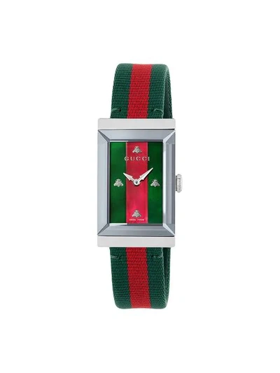 Shop Gucci G-frame Watch, 21x40mm In 85300 Red