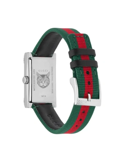 Shop Gucci G-frame Watch, 21x40mm In 85300 Red