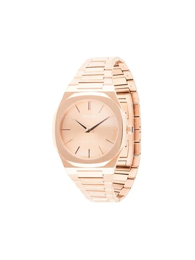 Shop D1 Milano Ultra Thin 38mm Watch In Gold