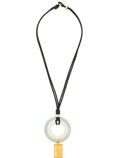 LIZZIE FORTUNATO JEWELS THE STACY PENDANT - 黑色