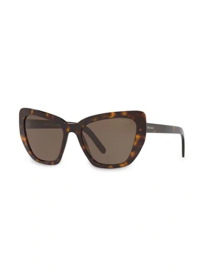 Shop Prada Postcard Sunglasses In Brown