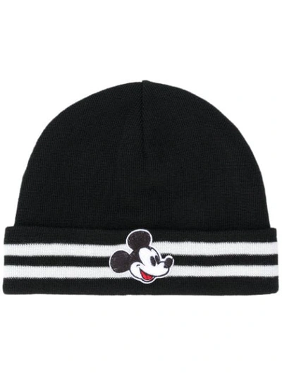 Shop Gcds Mickey Mouse Beanie In Black