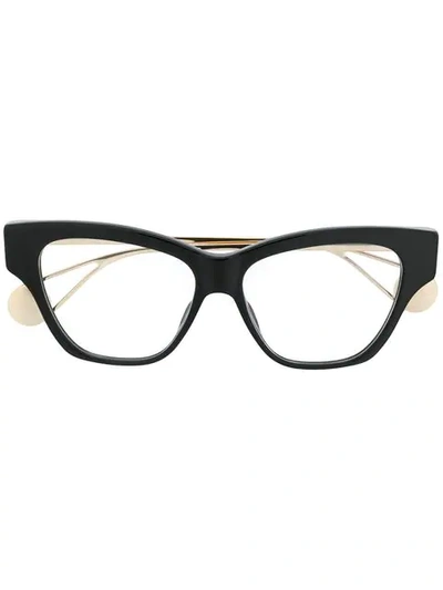 Shop Gucci Cat-eye Shaped Glasses In Black