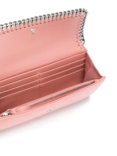 Shop Stella Mccartney Falabella Wallet In Pink