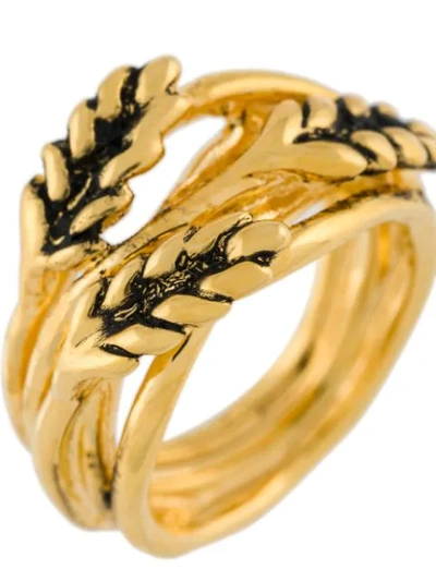 Shop Aurelie Bidermann Wheat Ring In Metallic