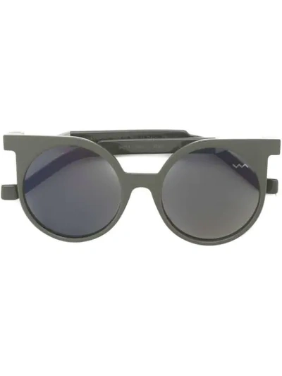Shop Vava 'wl0001' Sunglasses In Dark Grey
