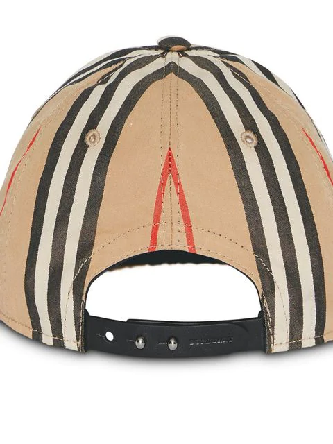 Burberry Icon Stripe Logo-embroidered Cotton Baseball Cap 