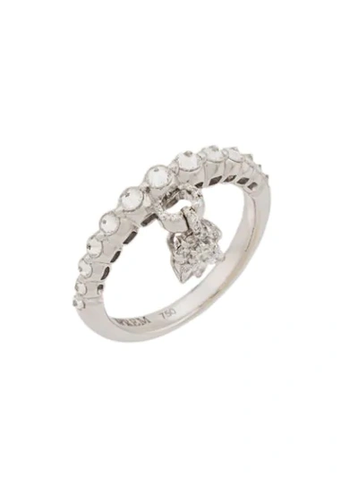 Shop Yeprem 18kt White Gold Diamond Charm Ring
