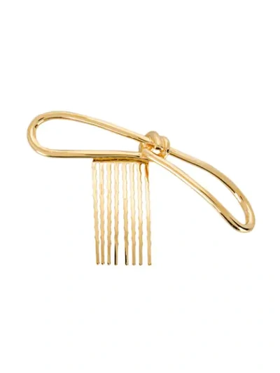 Shop Annelise Michelson Single Wire Hair Clip In Gold