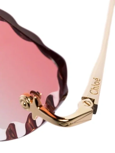 Shop Chloé Rosie Cat-eye Sunglasses In Pink